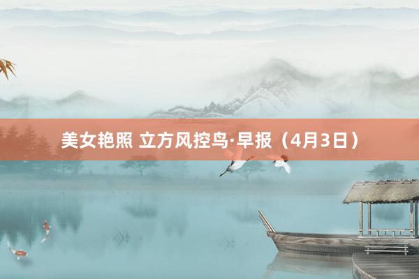 美女艳照 立方风控鸟·早报（4月3日）